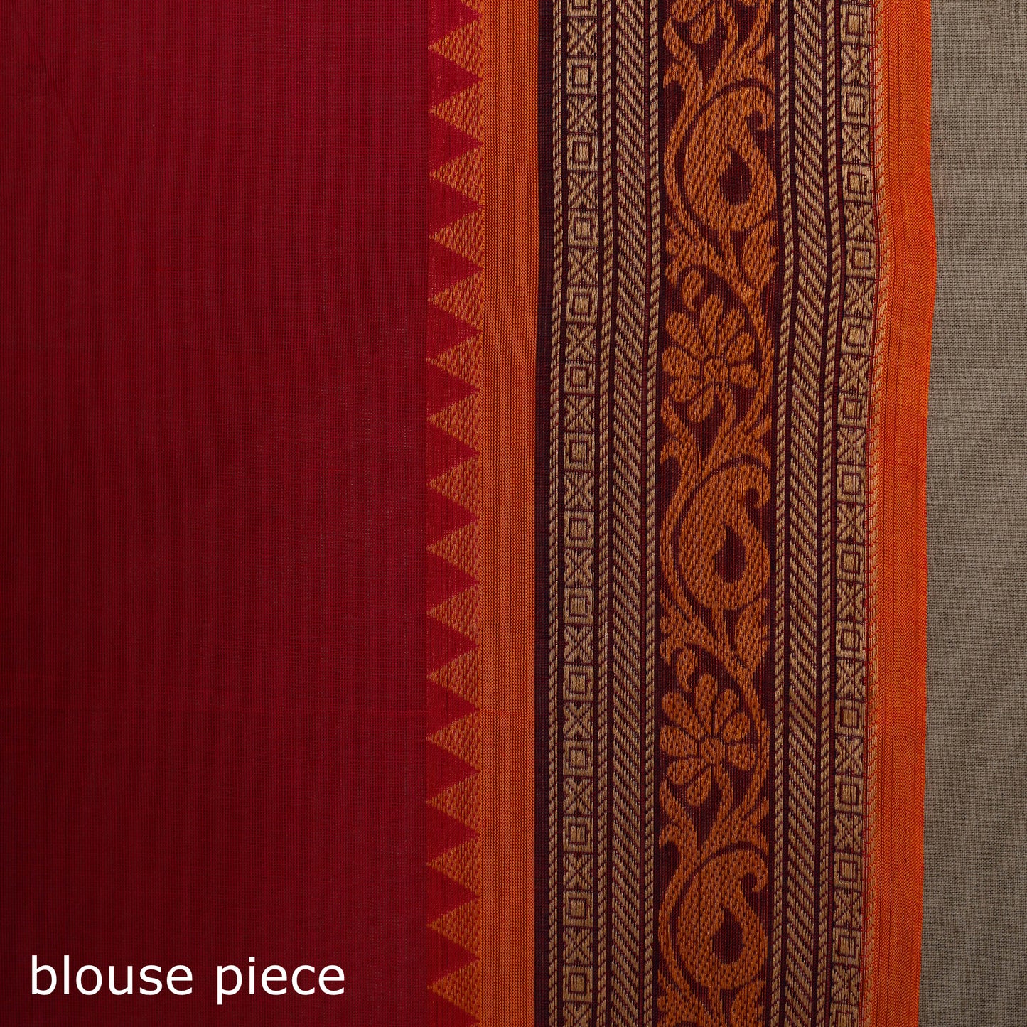 Pink - kandangi buti chettinad cotton saree with border 16