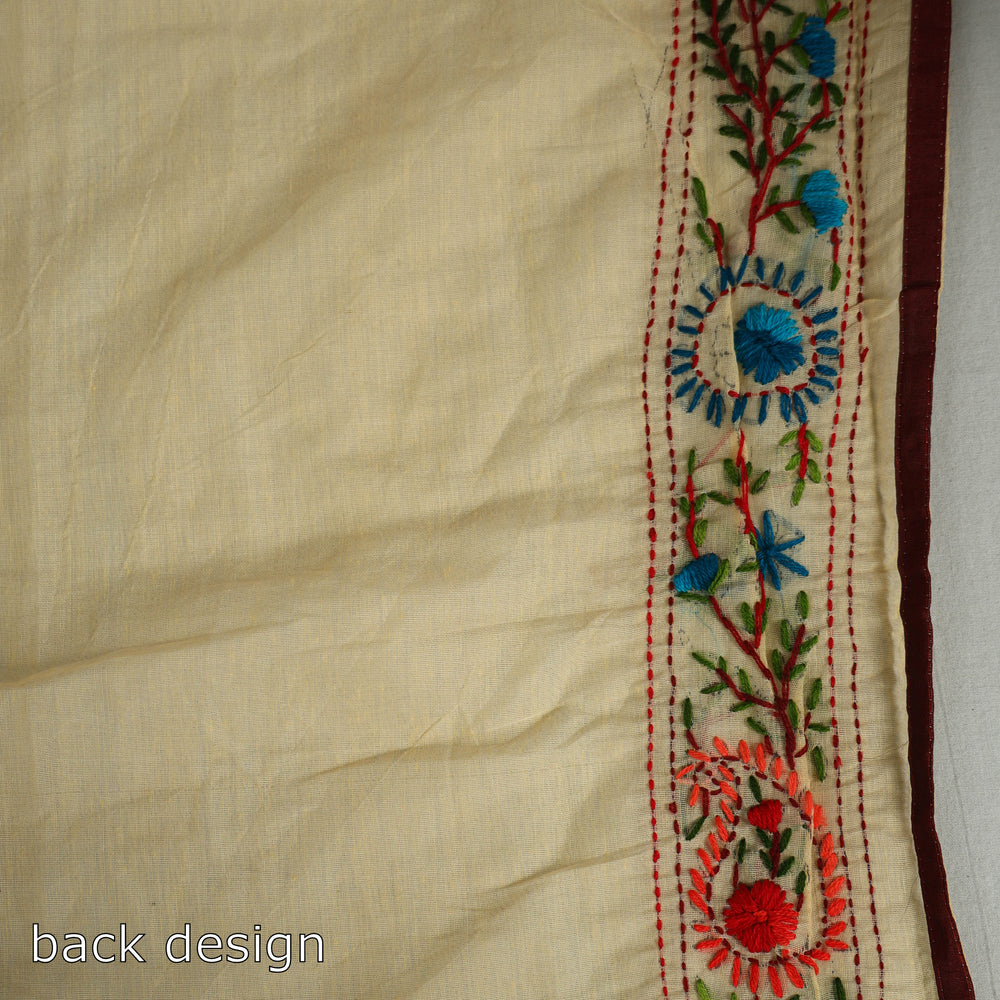 Phulkari Embroidery Saree