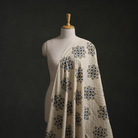Hakoba Hand Block Ajrakh Print Natural Dyed Cotton Fabric 41