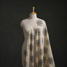 Hakoba Hand Block Ajrakh Print Natural Dyed Cotton Fabric 42