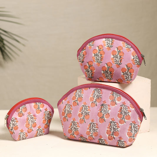 Handmade Cotton Toiletry Bags (Set of 3) 163