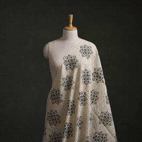 Hakoba Hand Block Ajrakh Print Natural Dyed Cotton Fabric 43
