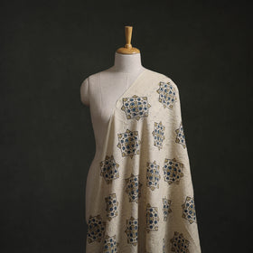 Hakoba Hand Block Ajrakh Print Natural Dyed Cotton Fabric 44