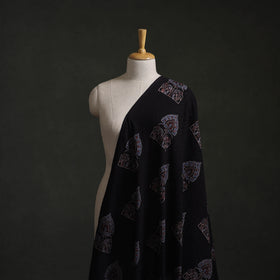 Hakoba Hand Block Ajrakh Print Natural Dyed Cotton Fabric 45