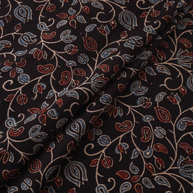 Ajrakh Block Print Natural Dyed Fabric with Embroidered Border 09