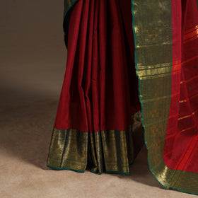 Red - kandangi buti chettinad cotton saree with border 18