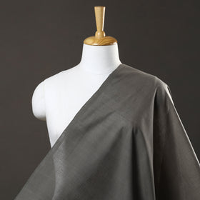 Grey Mangalagiri Plain Handloom Cotton Fabric 