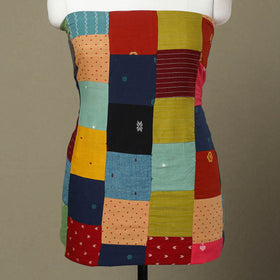 Multicolor - handcrafted patchwork cotton unstitched kurta