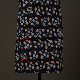 Black - bagru cotton apron with pocket 15 - handcrafted