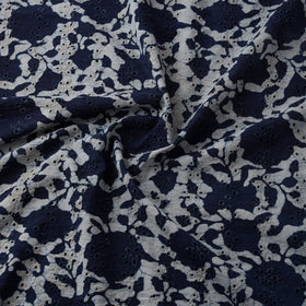 Bagru Indigo Hand Block Print Natural Dyed Cotton Hakoba Fabric 05