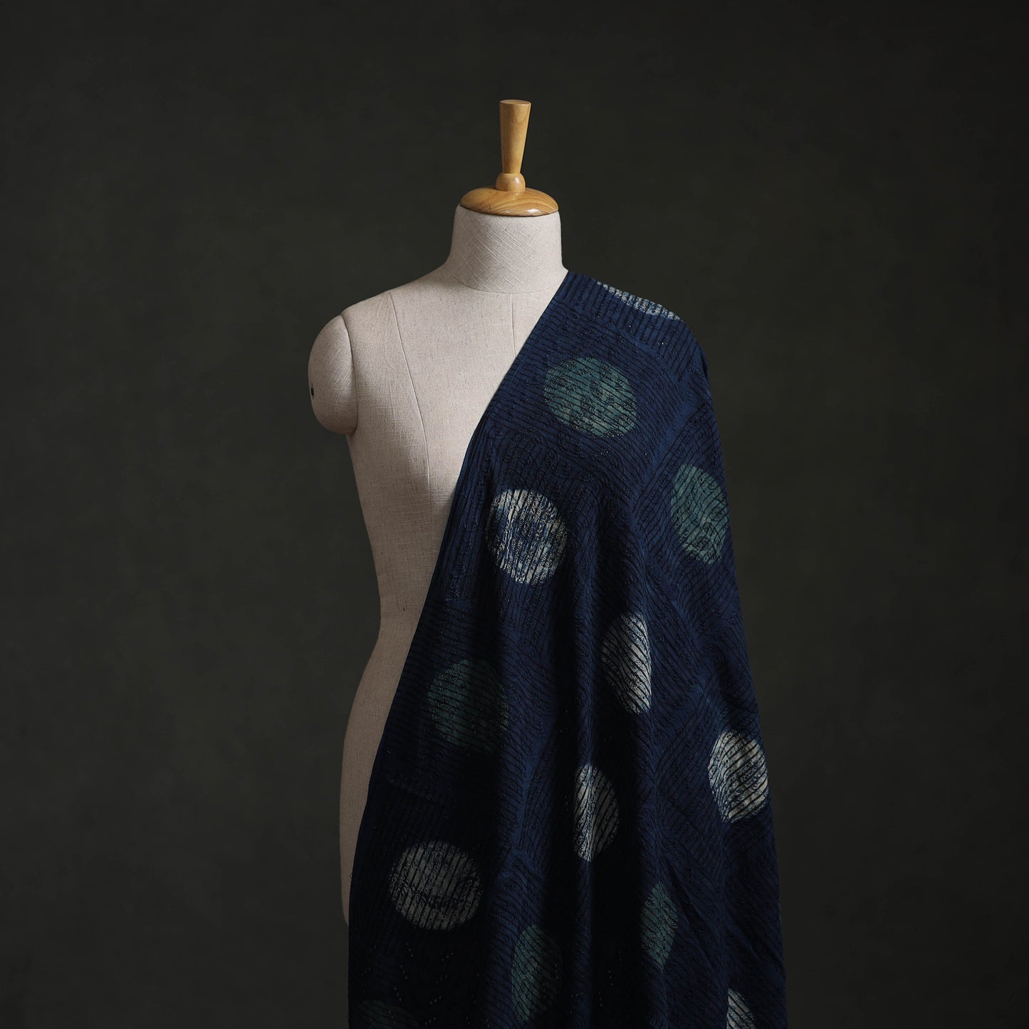 Hakoba Hand Block Ajrakh Print Natural Dyed Cotton Fabric 67