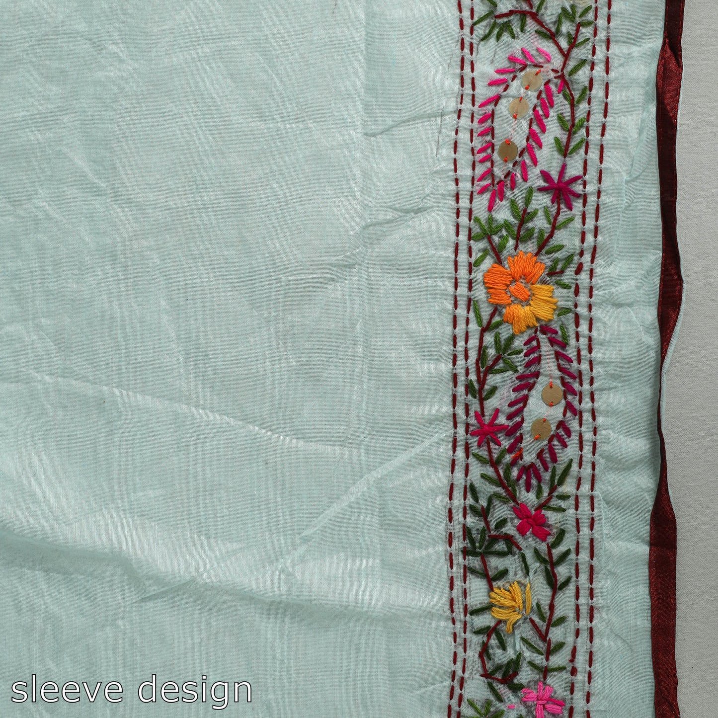 Phulkari Embroidery Saree