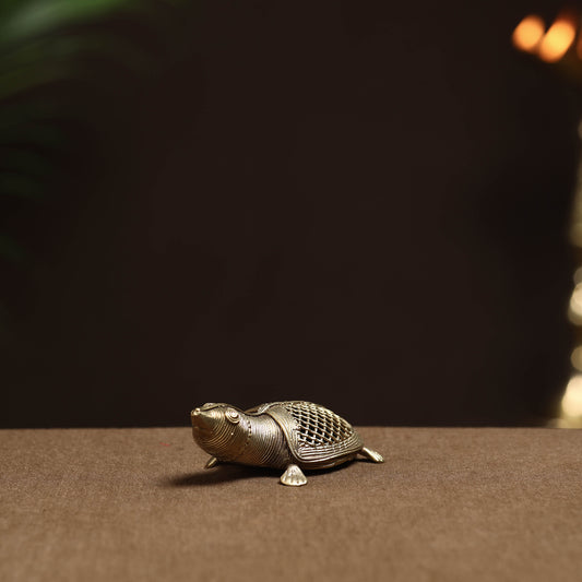 Small Tortoise - Tribal Odisha Dokra Handmade Decor Item