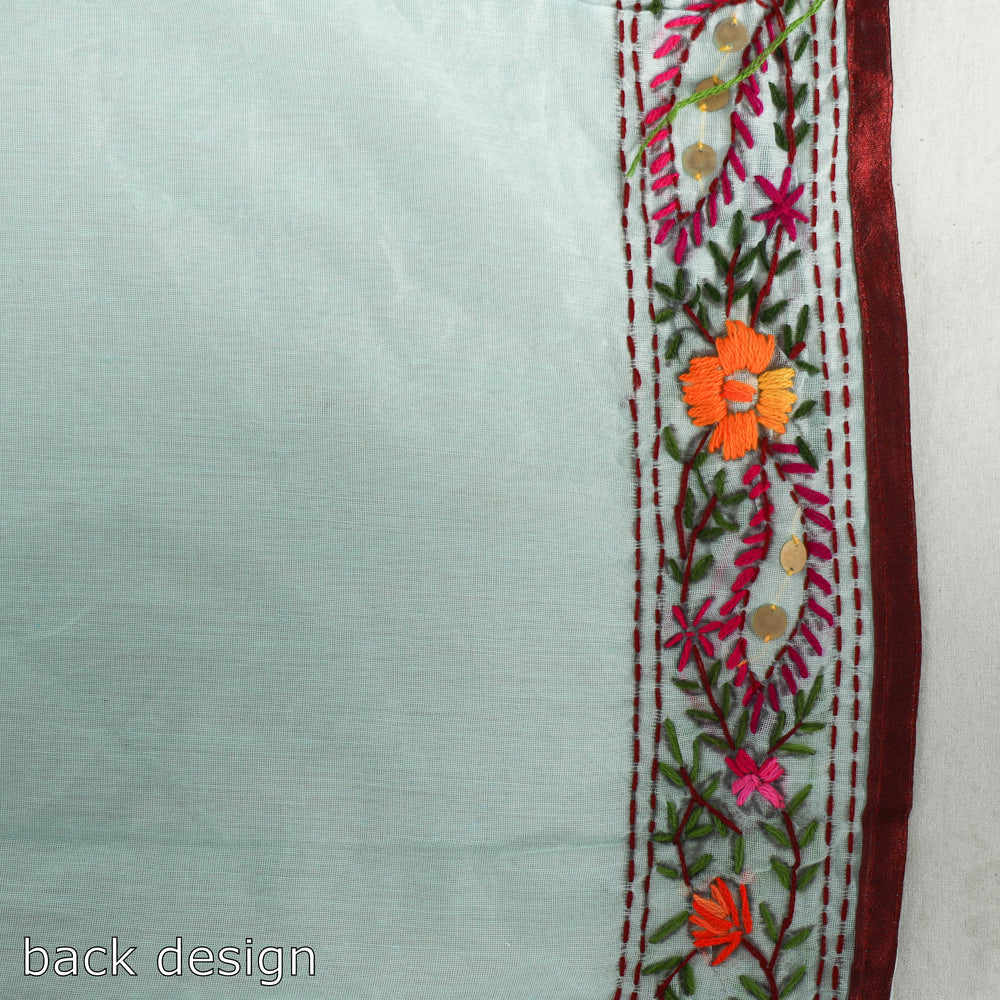 Phulkari Embroidery Saree