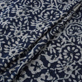 Bagru Indigo Hand Block Print Natural Dyed Cotton Hakoba Fabric 07