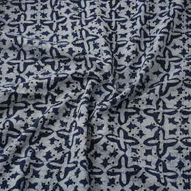 Bagru Indigo Hand Block Print Natural Dyed Cotton Hakoba Fabric 09