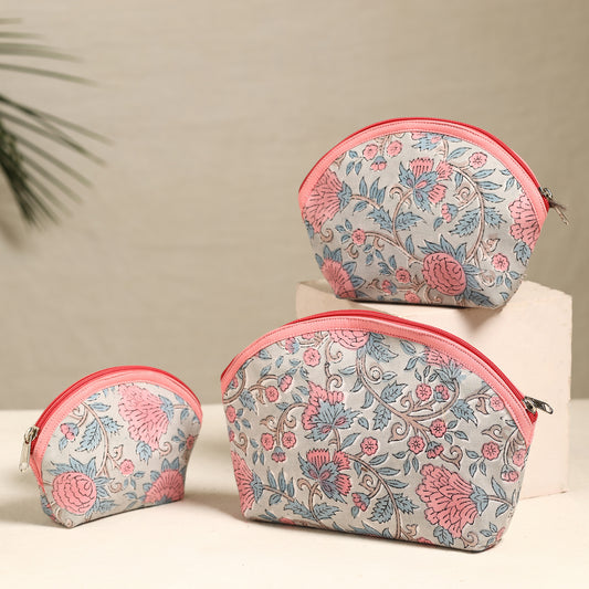 Handmade Cotton Toiletry Bags (Set of 3) 178