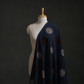 Hakoba Hand Block Ajrakh Print Natural Dyed Cotton Fabric  79