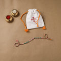 Anant Raksha Thread Work Rakhi with Soof Hand Embroidered Potli 05