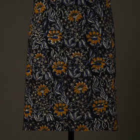 Black Bagru Block Print Cotton Apron with Pocket 