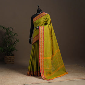 Green - kandangi buti chettinad cotton saree with border 27