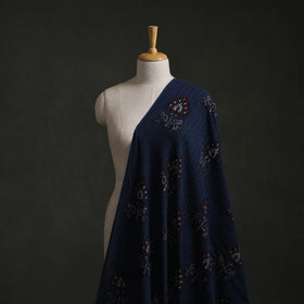 Hakoba Hand Block Ajrakh Print Natural Dyed Cotton Fabric 101