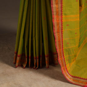 Green - kandangi buti chettinad cotton saree with border 27