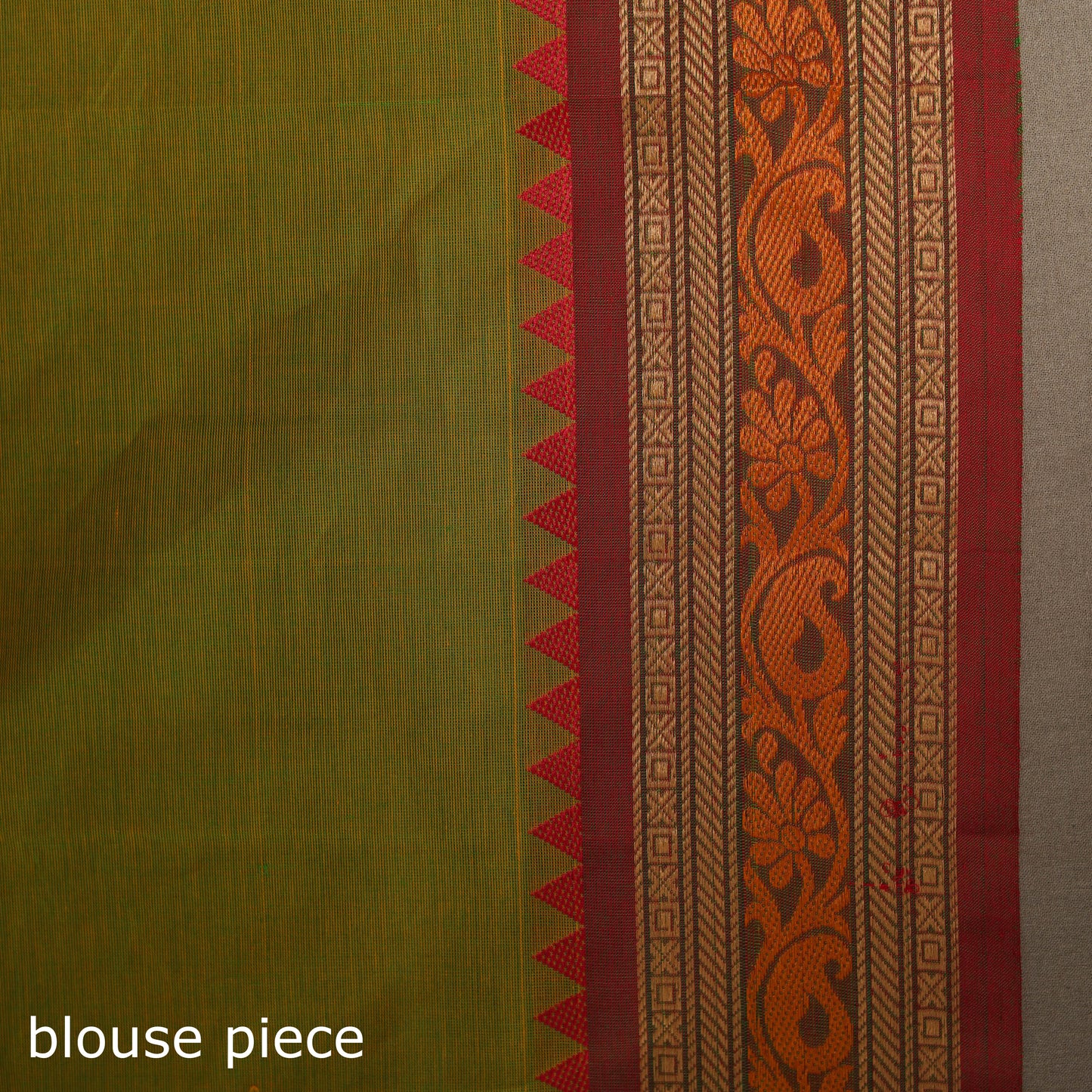 Green - kandangi buti chettinad cotton saree with border 27