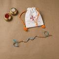 Anant Raksha Thread Work Rakhi with Soof Hand Embroidered Potli 13