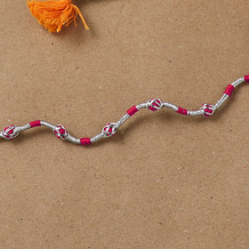 Anant Raksha Thread Work Rakhi with Soof Hand Embroidered Potli 14
