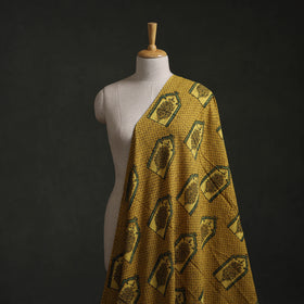 Hakoba Hand Block Ajrakh Print Natural Dyed Cotton Fabric 110