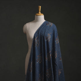 Hakoba Hand Block Ajrakh Print Natural Dyed Cotton Fabric 112