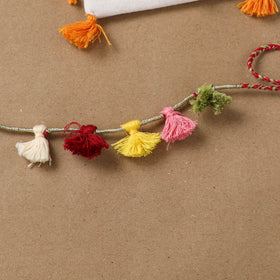 Anant Raksha Thread Work Rakhi with Soof Hand Embroidered Potli 19