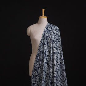 Bagru Indigo Hand Block Print Natural Dyed Cotton Hakoba Fabric 02