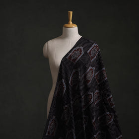 Hakoba Hand Block Ajrakh Print Natural Dyed Cotton Fabric 117