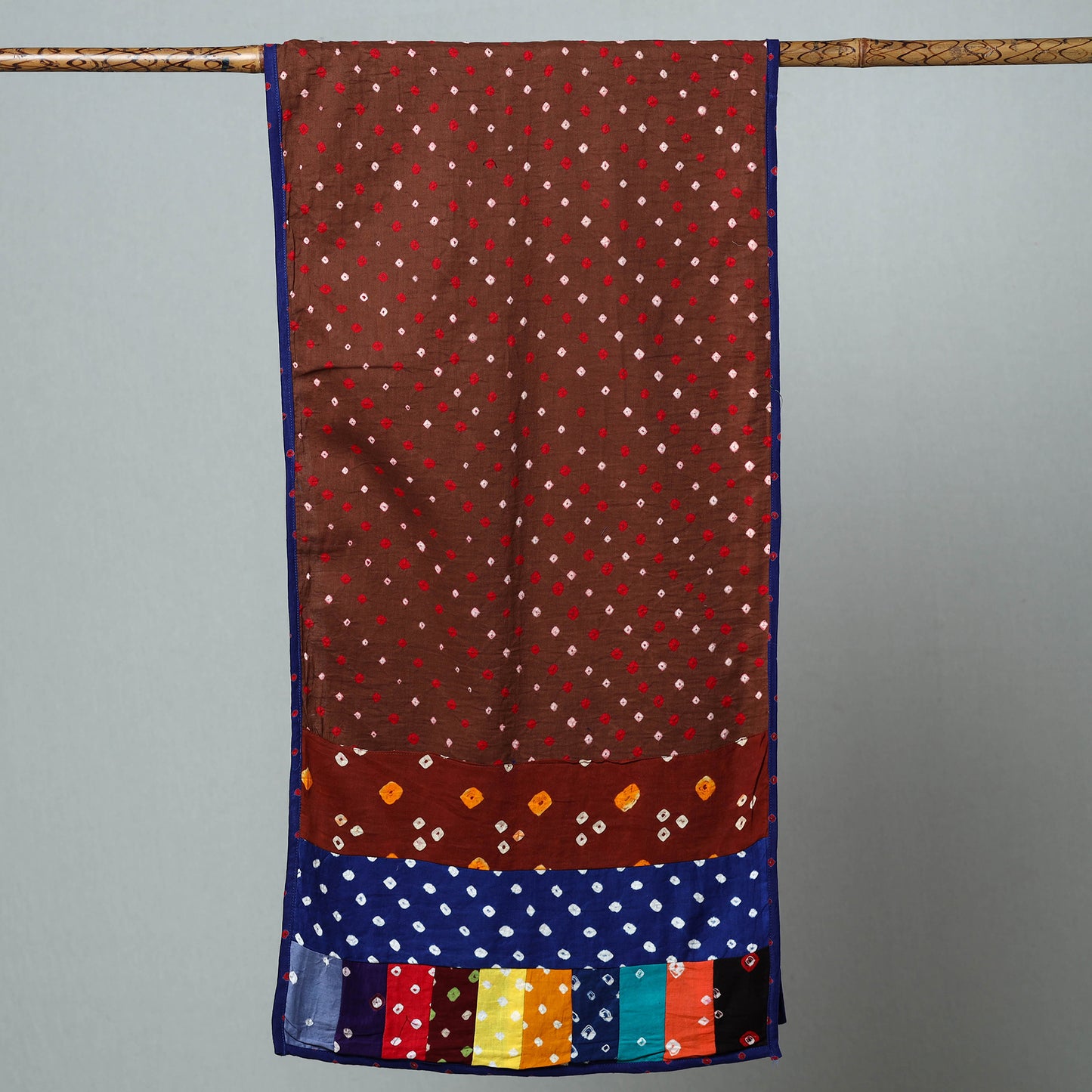 Patchwork Bandhani Stole
