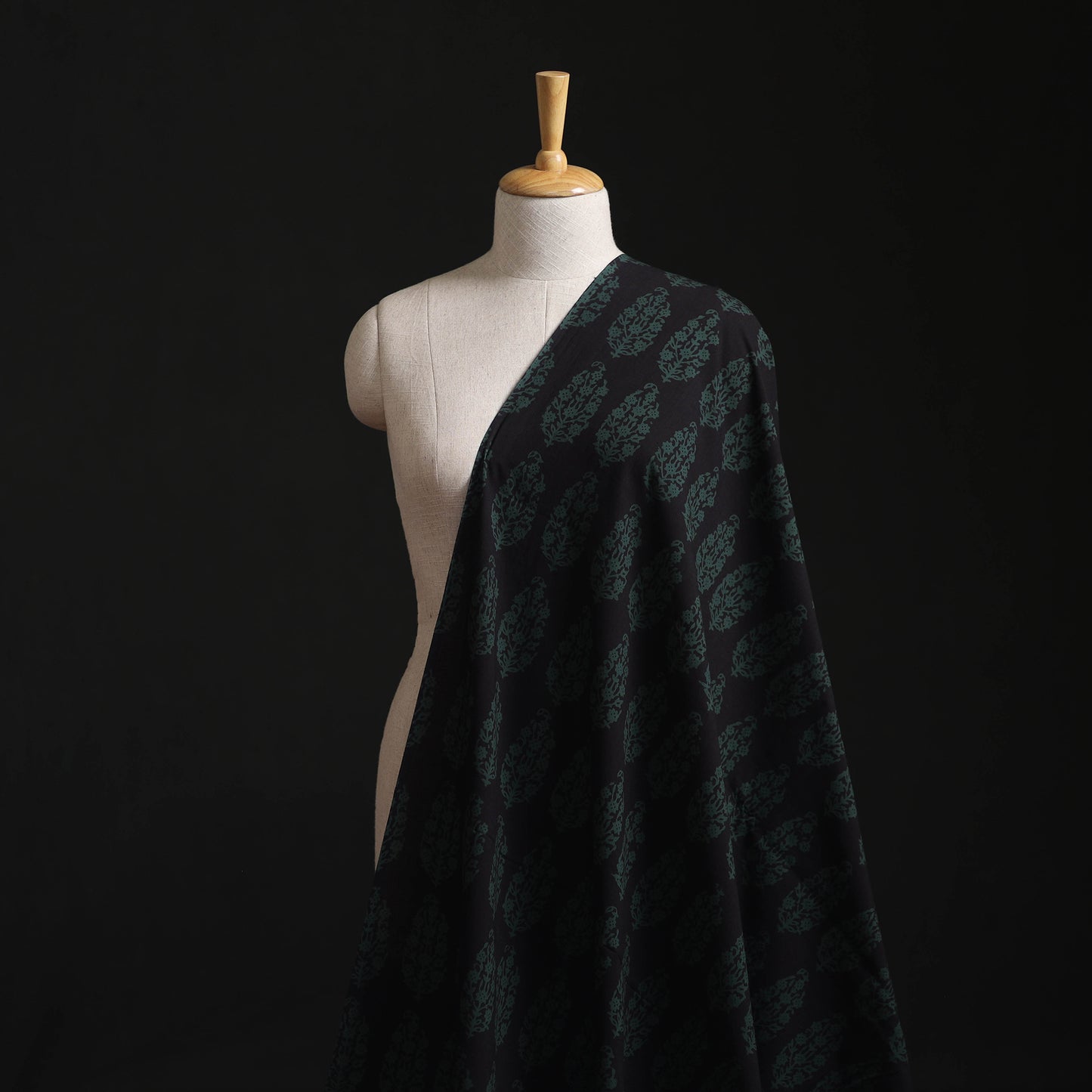 Bagh Hand Block Print Natural Dyed Cotton Fabric 08