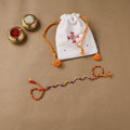 Anant Raksha Thread Work Rakhi with Soof Hand Embroidered Potli 29