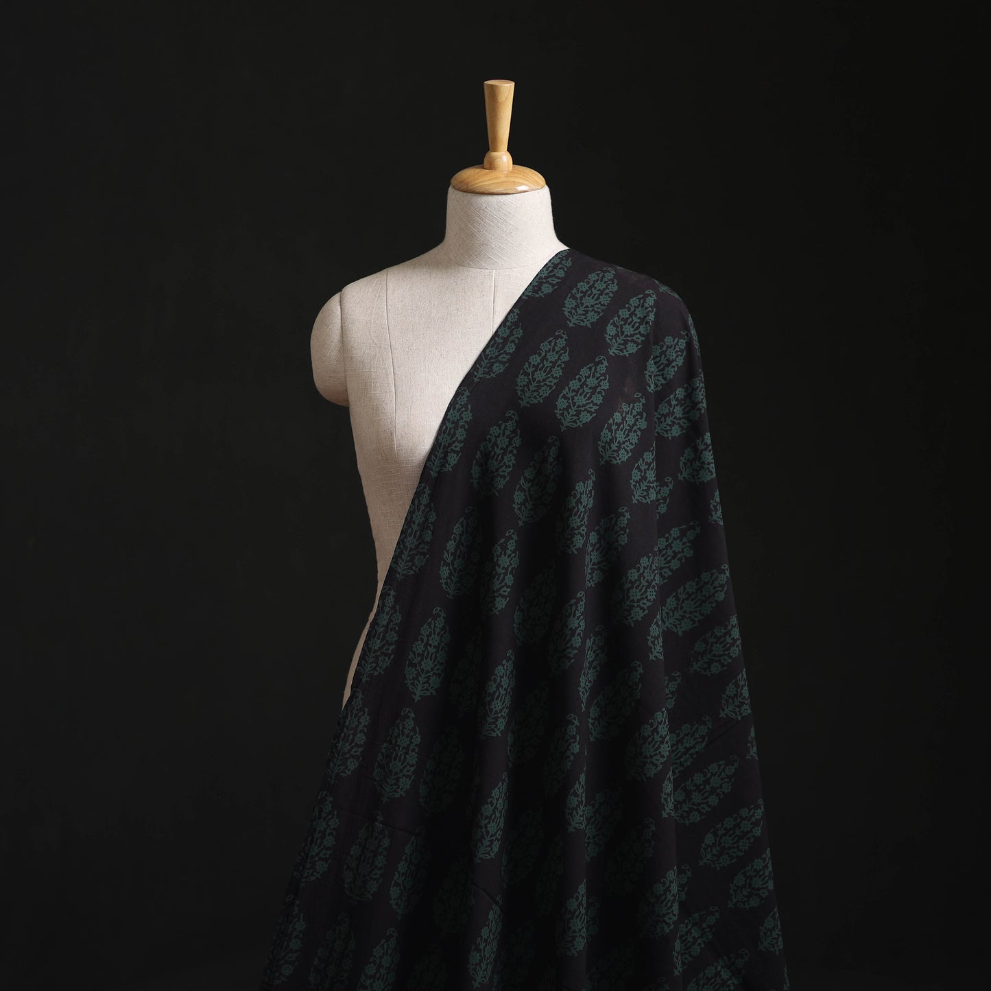 Bagh Hand Block Print Natural Dyed Cotton Fabric 11