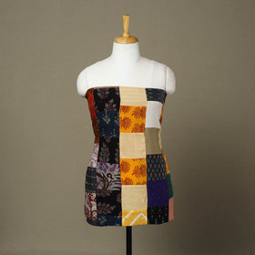 Multicolor Handcrafted Patchwork Cotton Kurta Material