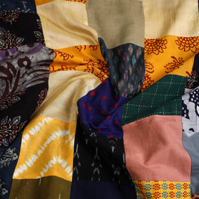 Multicolor Handcrafted Patchwork Cotton Kurta Material