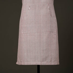Pink - jhiri handloom cotton apron with pocket 32