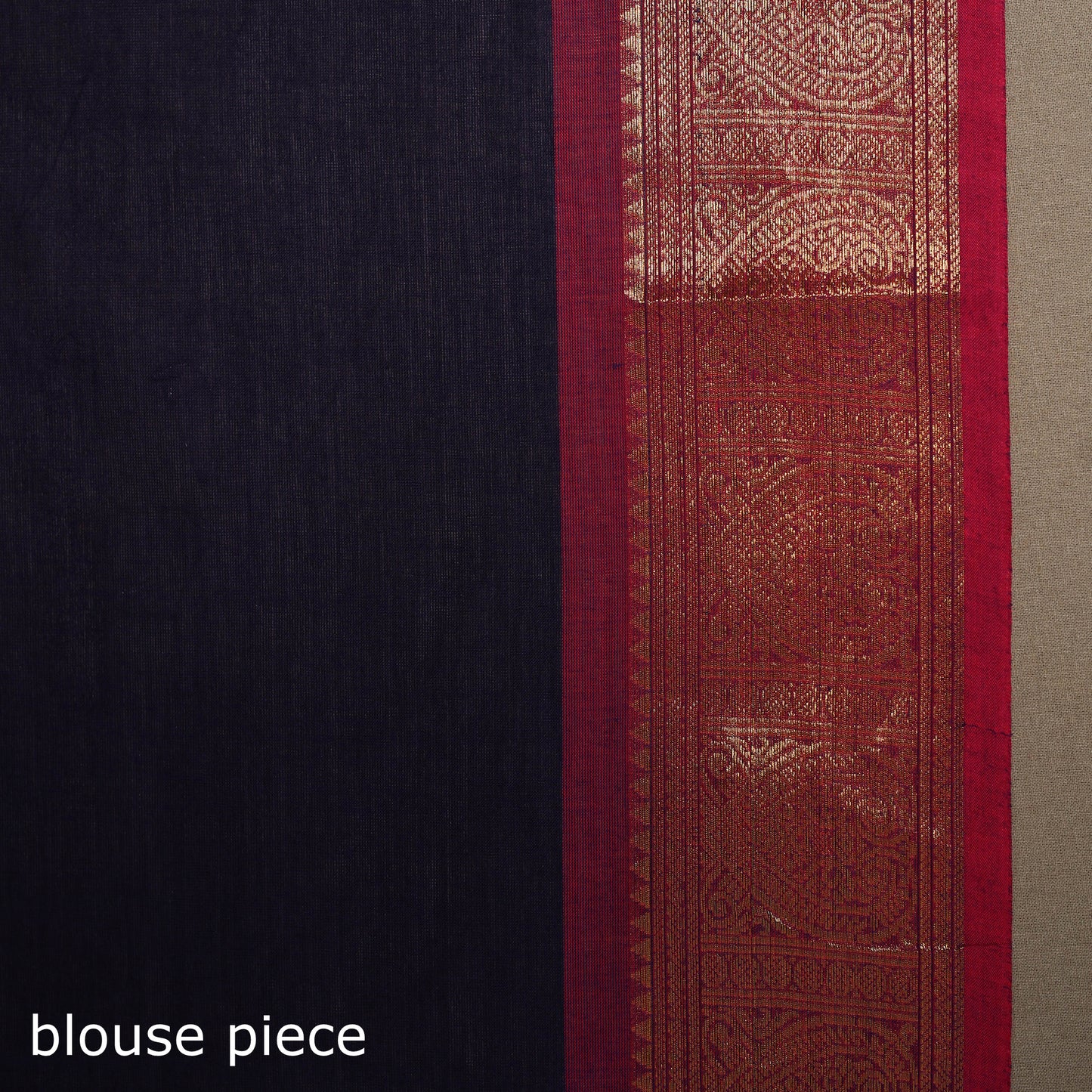 Blue - kandangi buti chettinad cotton saree with border 30