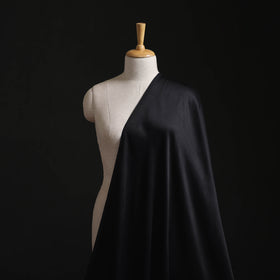 Black - Plain Pure Modal Silk Fabric 07