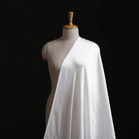 White - Pure Modal Silk Plain Fabric 06