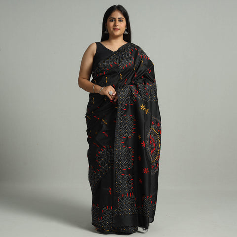 Kantha Embroidery Saree 