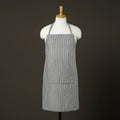 Grey - jhiri handloom cotton apron with pocket 34