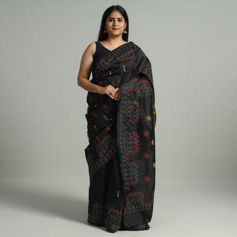 Kantha Embroidery Saree 