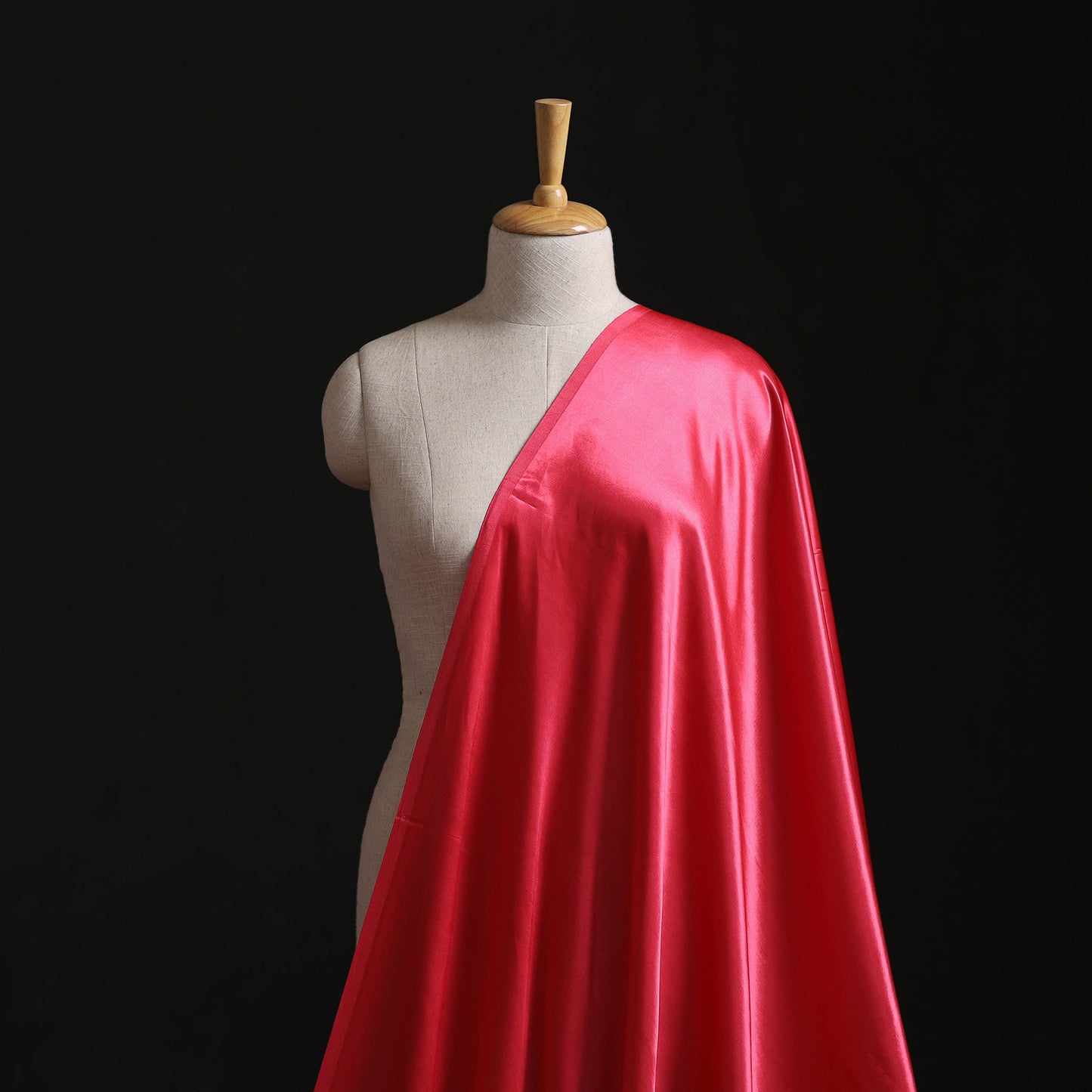 Pure Mashru Silk Plain Fabric (Width - 46 in) 01