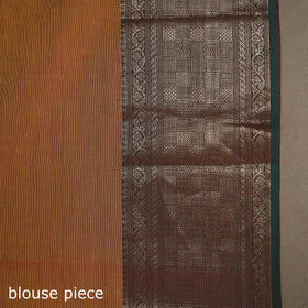 Orange - kandangi buti chettinad cotton saree with border